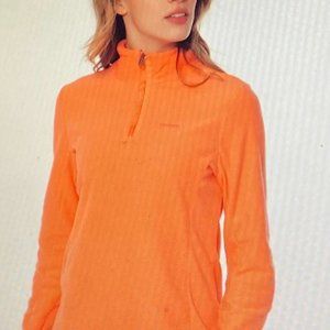 PROTEST Mutez  1/4 Zip Micro Fleece  Ski Sweater in aeon pink. Size: XS